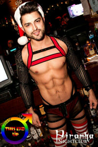 Red on Black Chest Harness Dance Wear