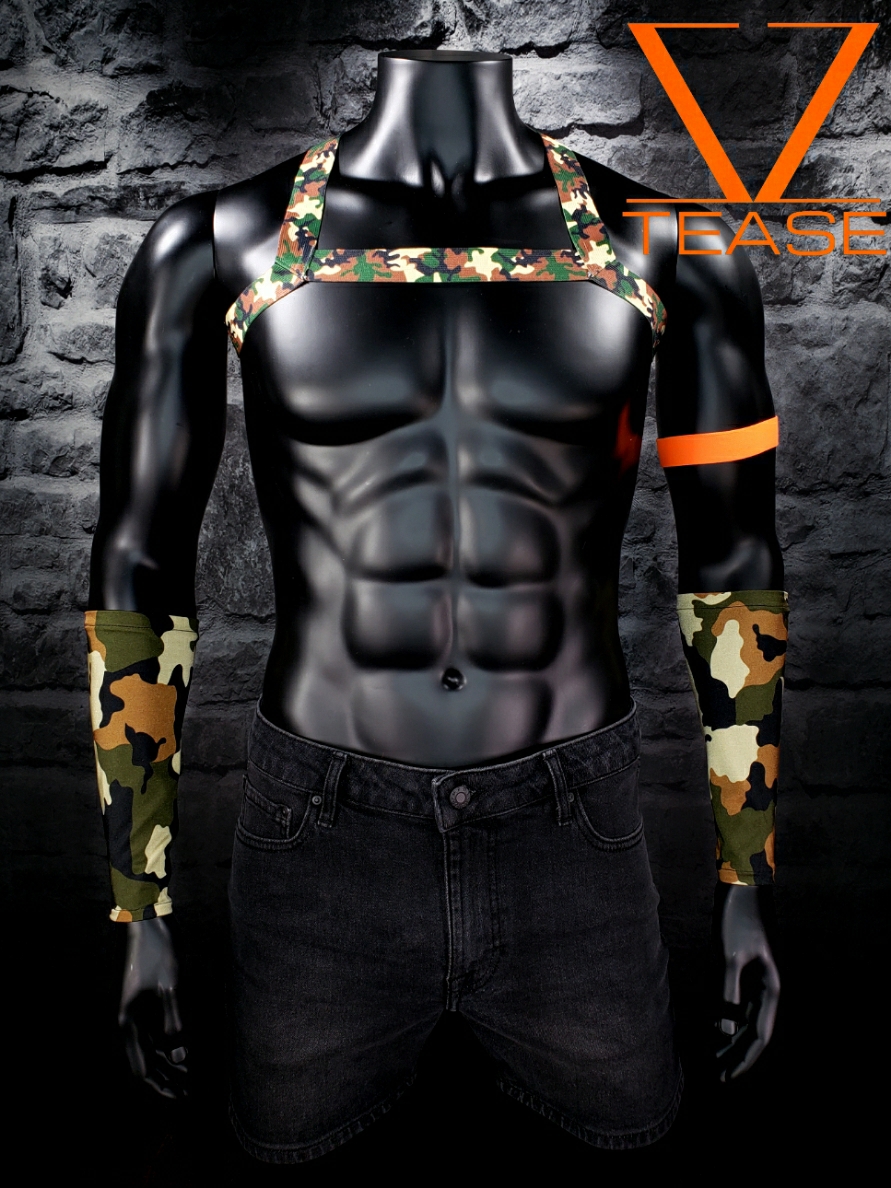 Green Camouflage Single Strap Harness