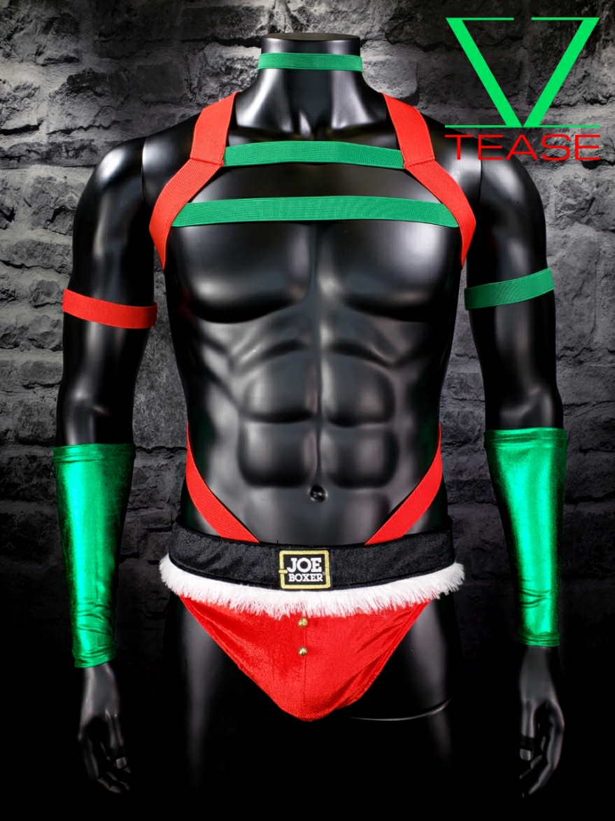 Christmas Red Green Men's Body Harness
