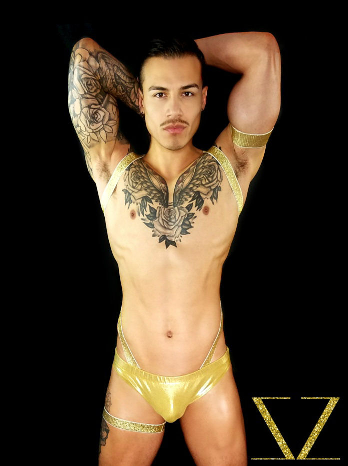 Gold Thin Shoulder Harness