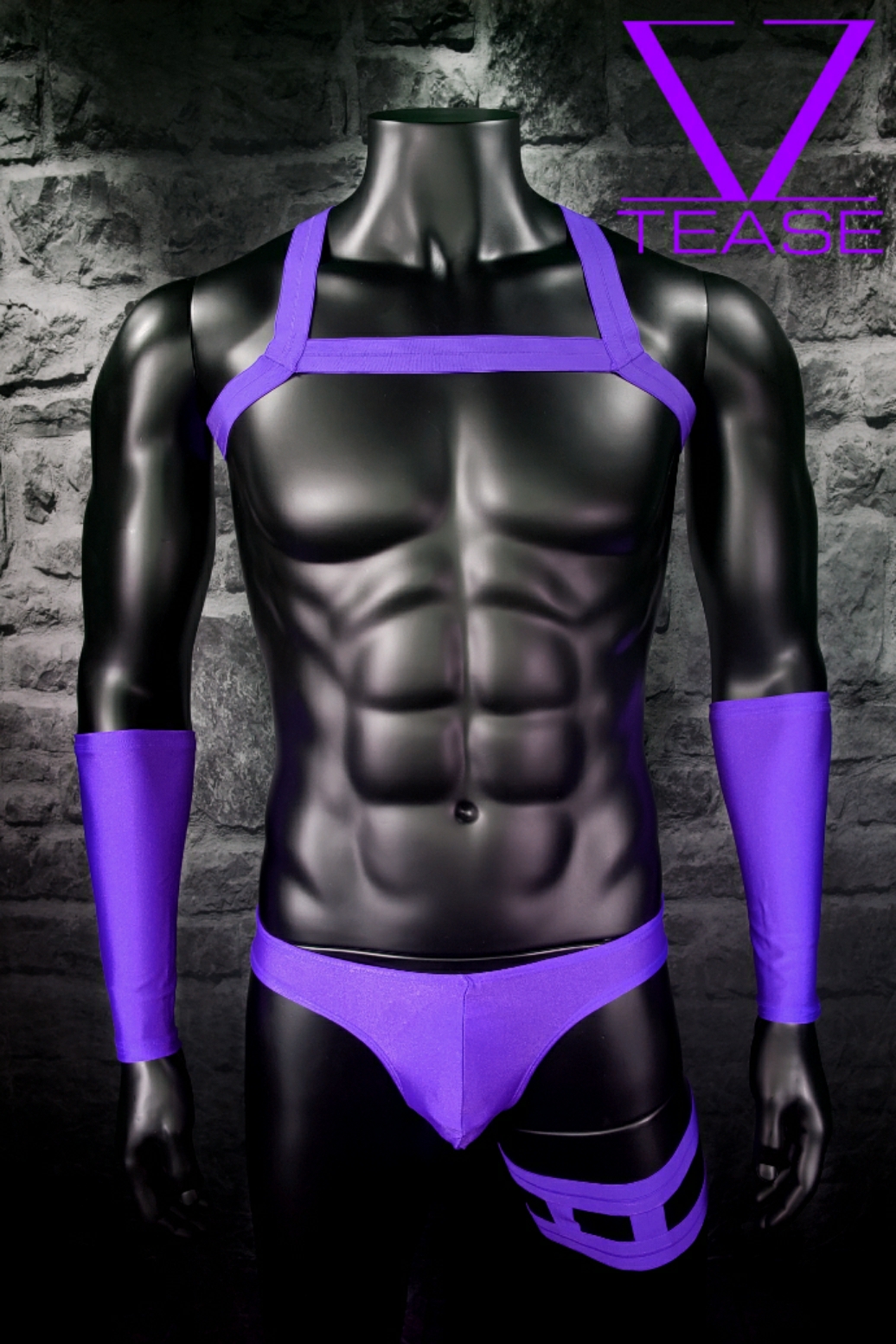 Purple Single Chest Strap Men's Harness