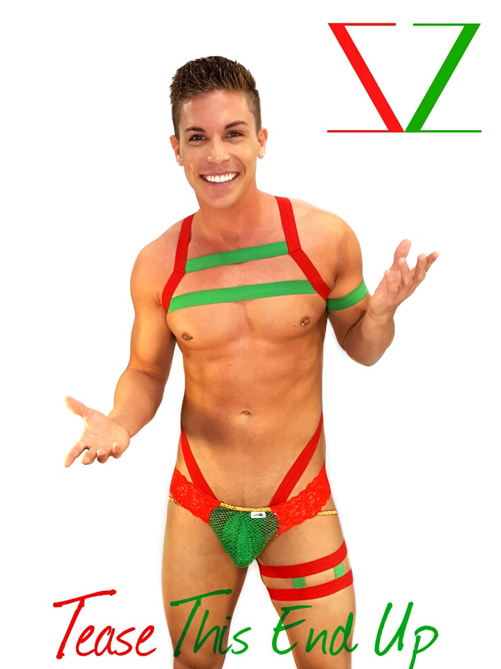 Red Green Body Christmas Harness